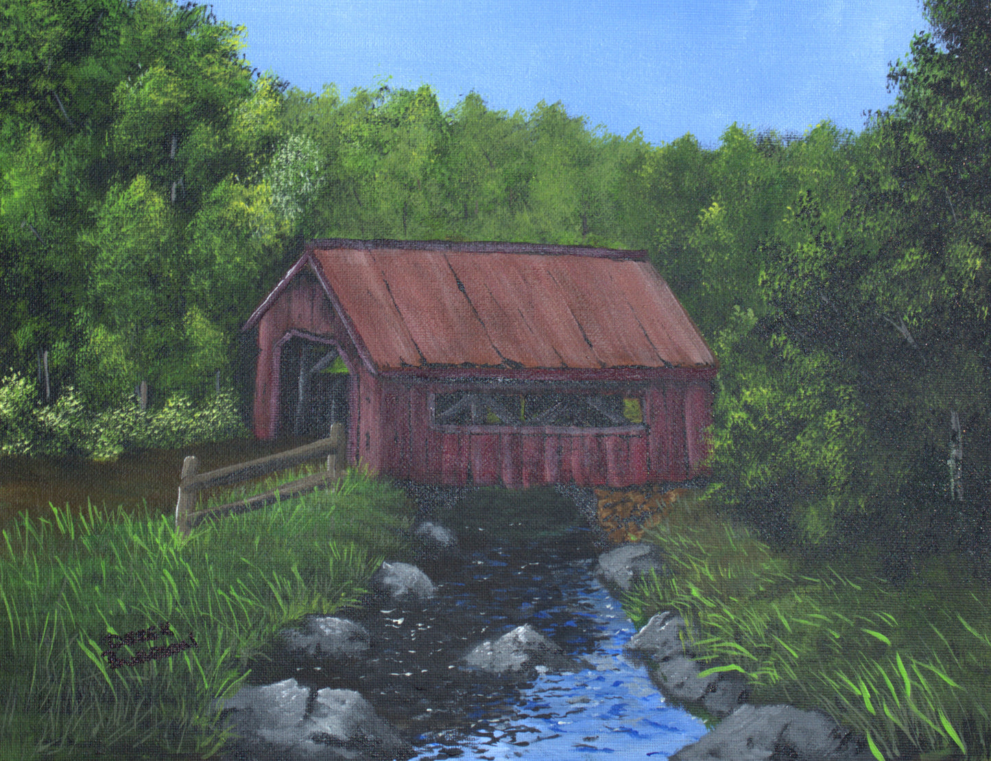 6/7/25 class - Summer Covered Bridge
