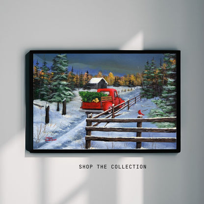 Getting the Tree - Canvas Print