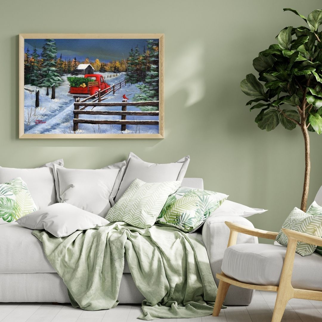 Getting the Tree - Canvas Print