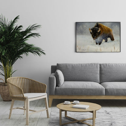 Kansas Bison - Canvas Print
