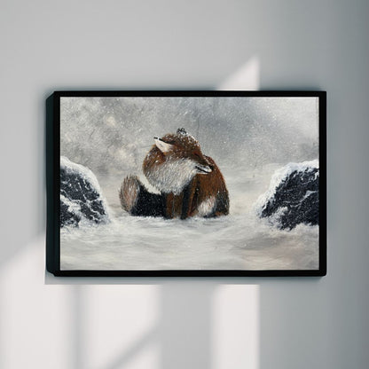 The Lonely Fox- Canvas Print