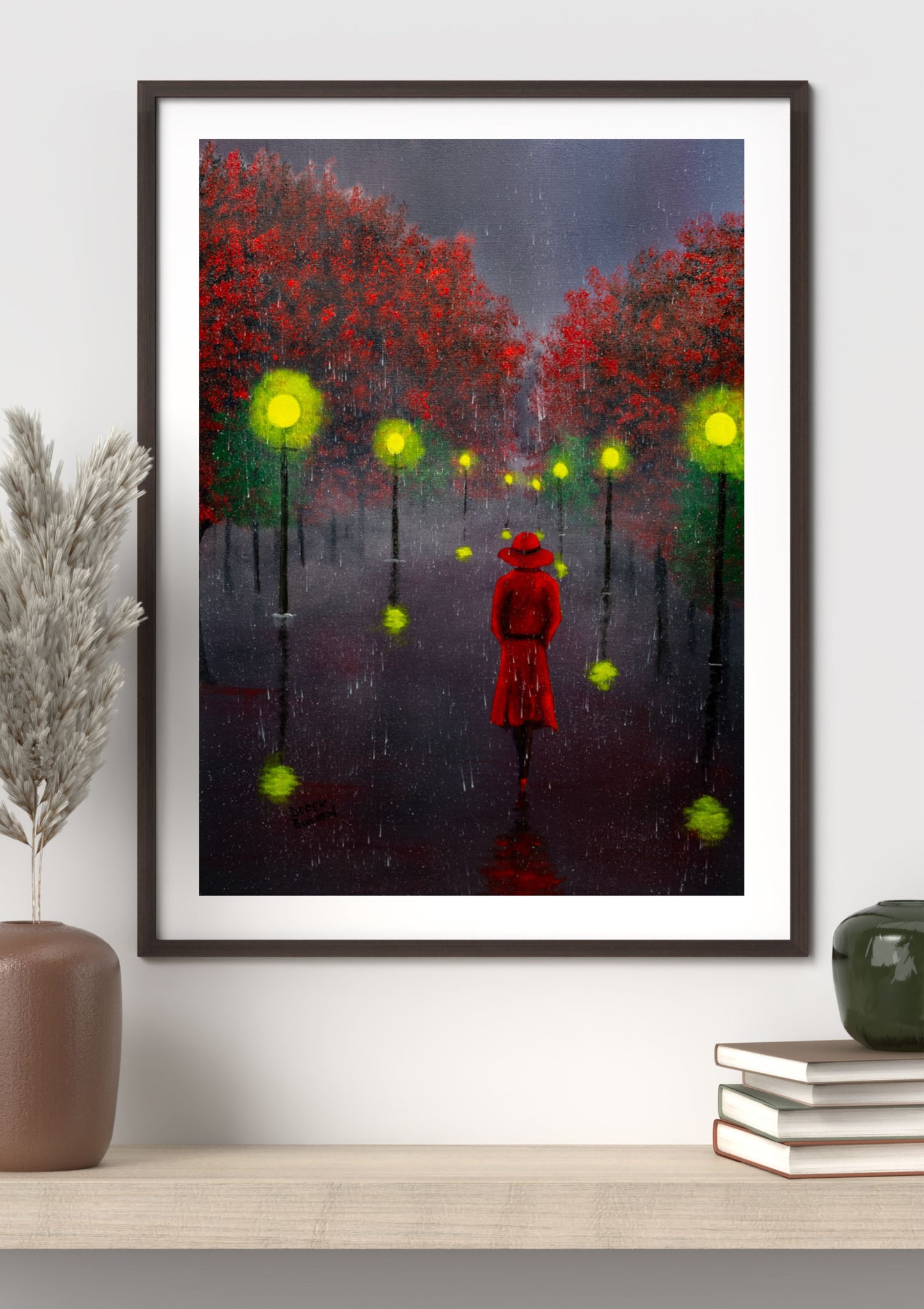 Girl in the Rain - Canvas Print